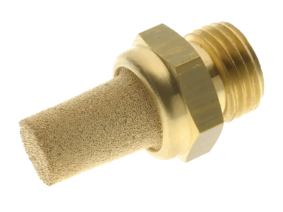 Silenciador neumático AIGNEP 7030 · Silenciador cilíndrico con hexágono