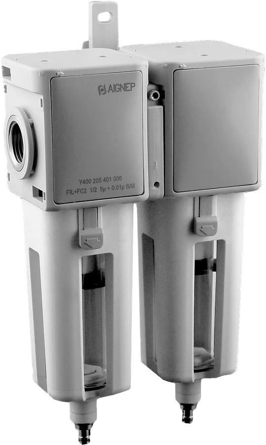 Unidad FRL AIGNEP Y400 · Unidad de filtrado F+FC