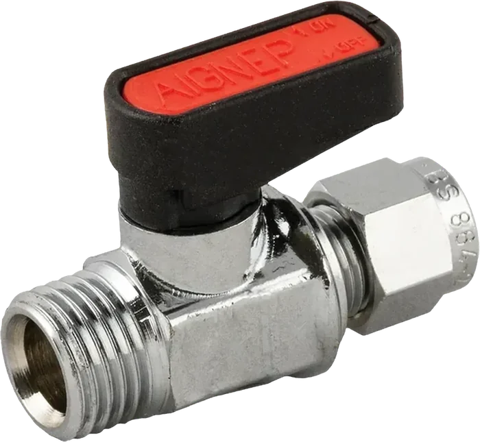 Válvula de esfera GHILUX AIGNEP 6440 · Macho cilíndrico G ISO 228 – tubo