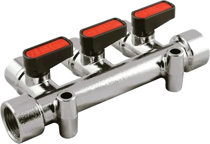 Válvula de esfera GHILUX AIGNEP 6630 · Distribuidor de tres vías, hembra G ISO 228